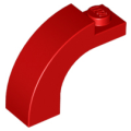 Lego Used - Arch 1 x 3 x 2 Curved Top~ [Red]