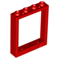 Lego Used - Door Frame 1 x 4 x 4 Lift~ [Red]