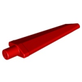 Lego Used - Minifigure Weapon Sword Spike Flexible 3.5L with Bar End~ [Red]