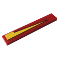 Lego Used - Tile 1 x 6 with Yellow Stripe Pattern Model Left Side (Sticker) - Set 76084~ [Red]