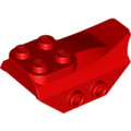 Lego NEW - Slope Curved 4 x 2 with 4 Studs on Top 2 Hollow Studs on Each Side WingEnd~ [Red]