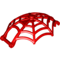 Lego NEW - Minifigure Weapon Spider Web Large Hemisphere Shape with Bar Handleand Clips~ [Red]