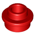 Lego NEW - Plate Round 1 x 1 with Open Stud~ [Red]