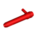 Lego Used - Cylinder 1 x 5 1/2 with Bar Handle (Friction Cylinder)~ [Red]