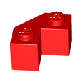 Lego NEW - Brick Modified Facet 2 x 2~ [Red]
