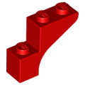 Lego Used - Arch 1 x 3 x 2~ [Red]