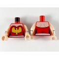 Lego NEW - Torso Female Strapless Bright Light Orange Eagle White Belt Pattern / LightNouga~ [Red]