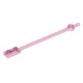 Lego Used - Bar 12L with 1 x 2 Plate End Solid Studs and 1 x 1 Round Plate End~ [Trans-Dark Pink]