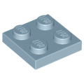 Lego NEW - Plate 2 x 2~ [Sand Blue]