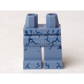 Lego NEW - Hips and Legs with Dark Blue Stone Cracks Pattern~ [Sand Blue]