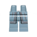 Lego NEW - Hips and Legs with SW Mandalorian Robe and Dark Brown Lines Pattern~ [Sand Blue]
