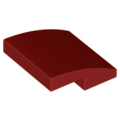 Lego NEW - Slope Curved 2 x 2 x 2/3~ [Dark Red]