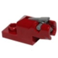 Lego Used - Projectile Launcher 1 x 2 Mini Blaster / Shooter with Dark Bluish Gray Trig~ [Dark Red]
