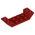 Lego NEW - Slope Inverted 45 6 x 2 Double with 2 x 4 Cutout~ [Dark Red]