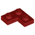 Lego Used - Plate 2 x 2 Corner~ [Dark Red]