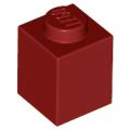 Lego NEW - Brick 1 x 1~ [Dark Red]