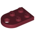 Lego NEW - Plate Modified 2 x 3 with Hole~ [Dark Red]