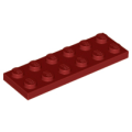 Lego Used - Plate 2 x 6~ [Dark Red]