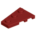 Lego NEW - Wedge Plate 3 x 2 Left~ [Dark Red]