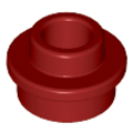 Lego NEW - Plate Round 1 x 1 with Open Stud~ [Dark Red]