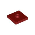 Lego NEW - Plate Modified 2 x 2 with Groove and 1 Stud in Center (Jumper)~ [Dark Red]