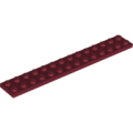 Lego NEW - Plate 2 x 14~ [Dark Red]