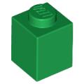 Lego Used - Brick 1 x 1~ [Green]