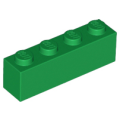 Lego Used - Brick 1 x 4~ [Green]