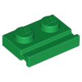 Lego Used - Plate Modified 1 x 2 with Door Rail~ [Green]