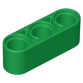 Lego Used - Technic Liftarm Thick 1 x 3~ [Green]