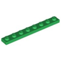 Lego NEW - Plate 1 x 8~ [Green]