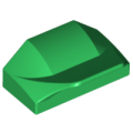 Lego Used - Slope Curved 1 x 2 x 2/3 Wing End~ [Green]