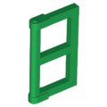Lego Used - Pane for Window 1 x 2 x 3 with Thick Corner Tabs~ [Green]