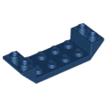 Lego NEW - Slope Inverted 45 6 x 2 Double with 2 x 4 Cutout~ [Dark Blue]