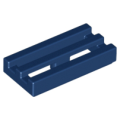 Lego NEW - Tile Modified 1 x 2 Grille with Bottom Groove / Lip~ [Dark Blue]