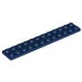 Lego NEW - Plate 2 x 12~ [Dark Blue]