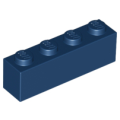 Lego NEW - Brick 1 x 4~ [Dark Blue]