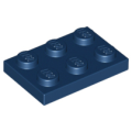 Lego NEW - Plate 2 x 3~ [Dark Blue]