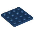 Lego Used - Plate 4 x 4~ [Dark Blue]