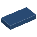 Lego NEW - Tile 1 x 2~ [Dark Blue]