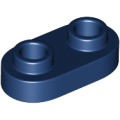Lego NEW - Plate Round 1 x 2 with Open Studs~ [Dark Blue]