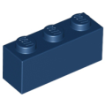 Lego NEW - Brick 1 x 3~ [Dark Blue]