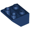 Lego NEW - Slope Inverted 45 2 x 2 with Flat Bottom Pin~ [Dark Blue]