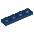 Lego NEW - Plate 1 x 4~ [Dark Blue]