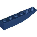 Lego NEW - Slope Curved 6 x 1 Inverted~ [Dark Blue]