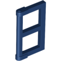 Lego Used - Pane for Window 1 x 2 x 3 with Thick Corner Tabs~ [Dark Blue]
