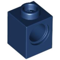 Lego Used - Technic Brick 1 x 1 with Hole~ [Dark Blue]