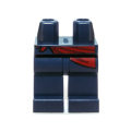 Lego NEW - Hips and Legs with Tied Dark Red Sash Pattern~ [Dark Blue]