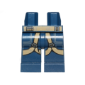 Lego NEW - Hips and Legs with SW U-Wing Pilot Dark Tan Belts Pattern~ [Dark Blue]