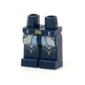 Lego NEW - Hips and Legs with Gold Buckle and Trim and White Chaps with Bright LightB~ [Dark Blue]